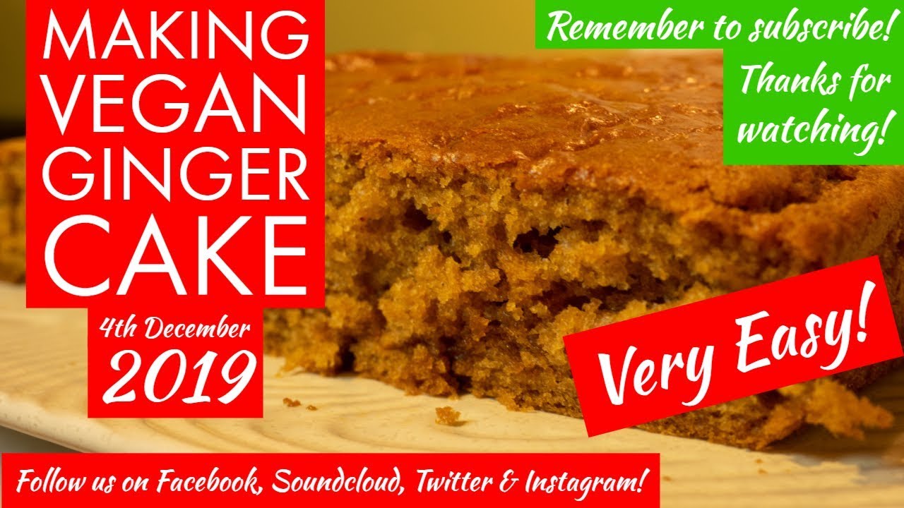 Ginger Cake - simple vegan recipe.