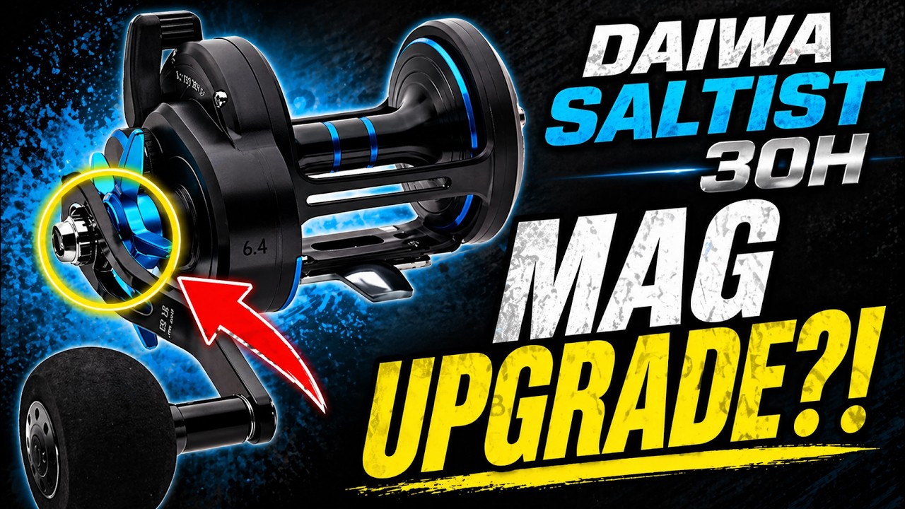 Daiwa Saltist 18, 30H. static mag conversion, brake block change and reel overview.