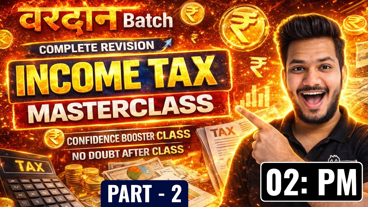 CUET PG M.COM | Income Tax Part - 2 | One Shot Revision वरदान  Batch | CUET PG Commerce 2026