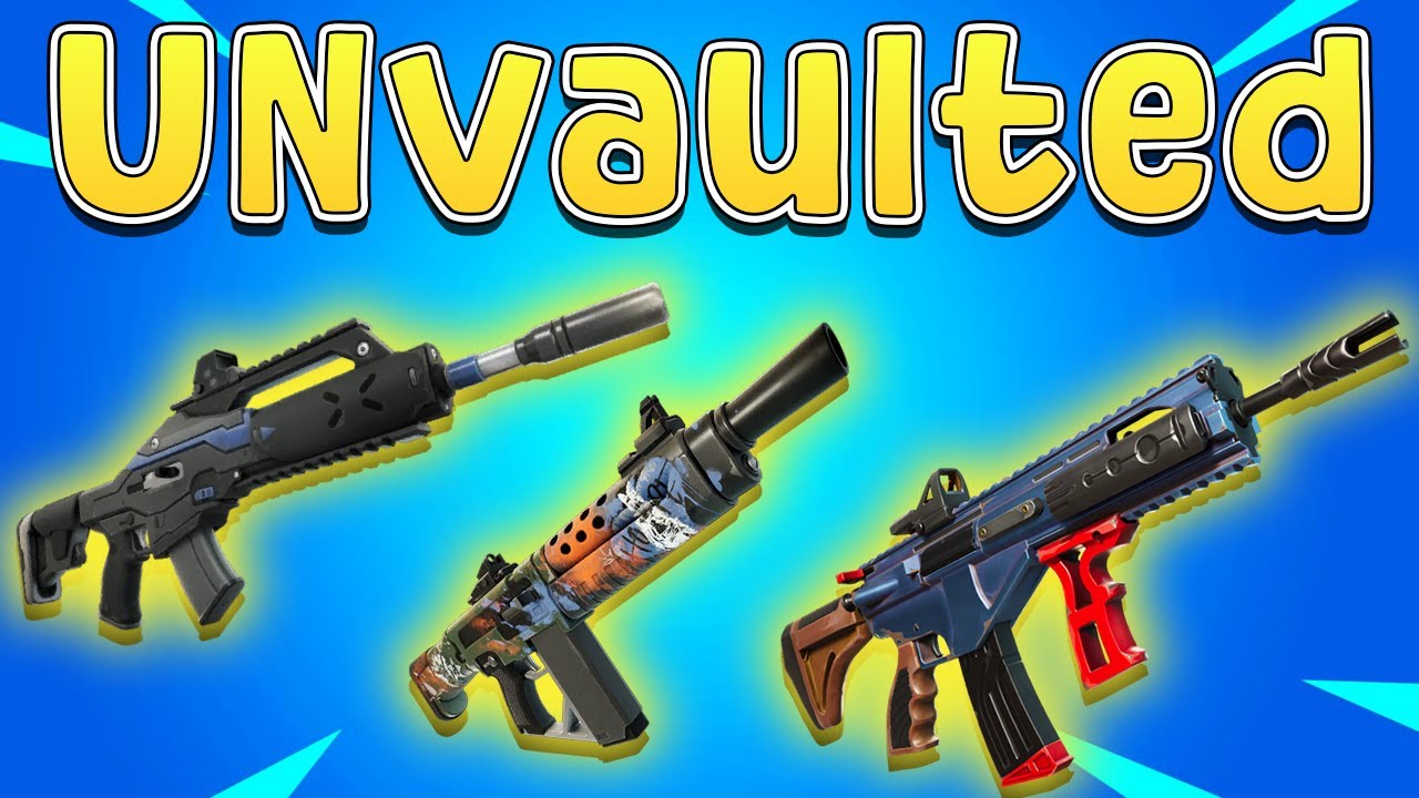 Fortnite Unvaulted the most OP Weapons in History