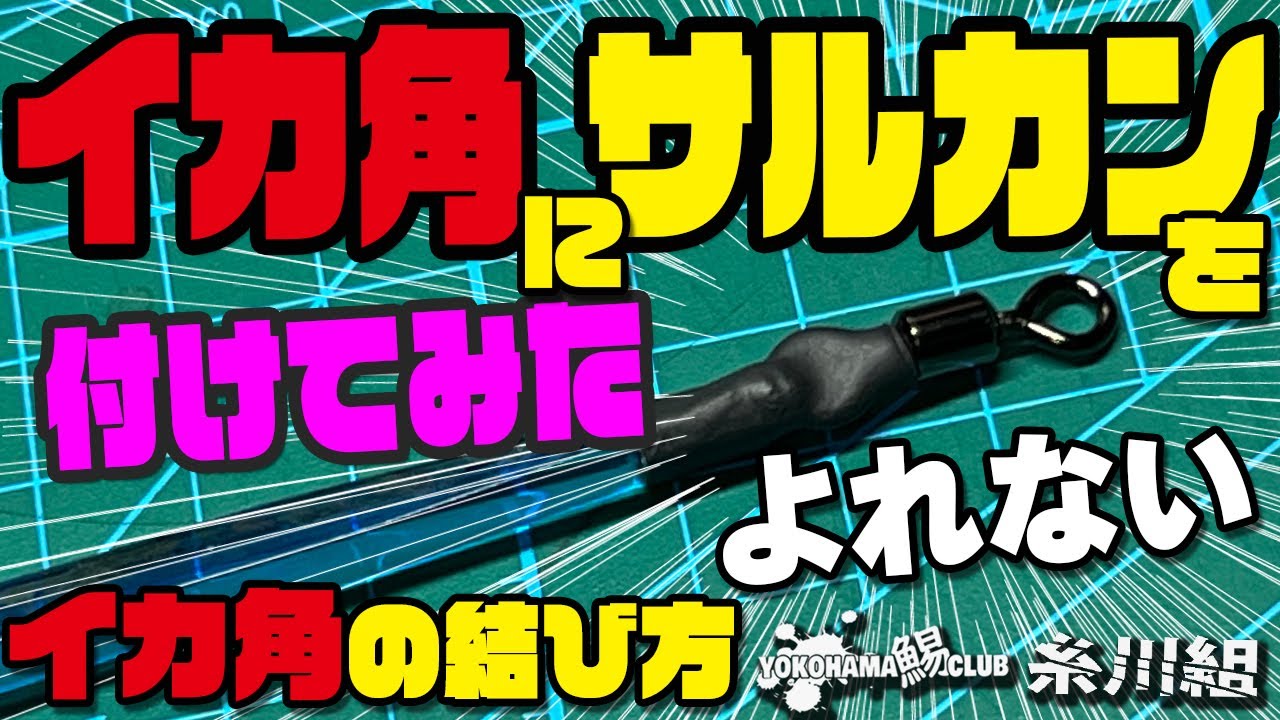 これで直結仕掛けがよれない！【角にサルカンを付けてみた】【角に糸を結ぶ】今週も時化！なので今週は仕掛け編。角にサルカンが付いていました。分かりやすく解説します。　おまけにツノにハリスを結ぶの2本です