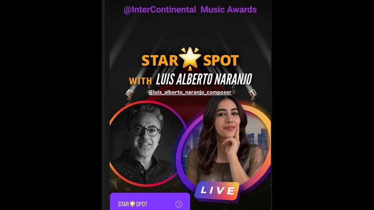 Interview in the Star Spot Podcast of Intercontinental Music Awards