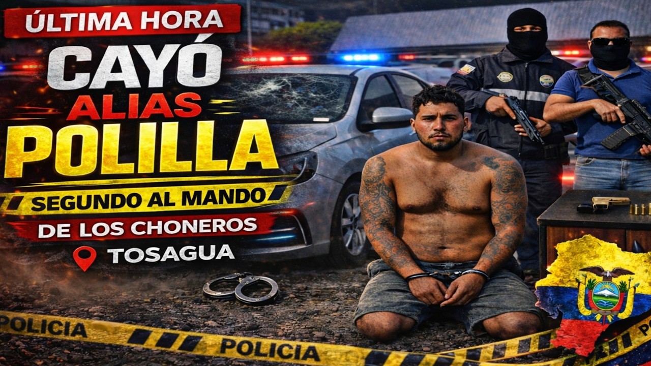🚨ÚLTIMA HORA: Cae Alias “Polilla”: El Presunto Segundo al Mando de Los Choneros