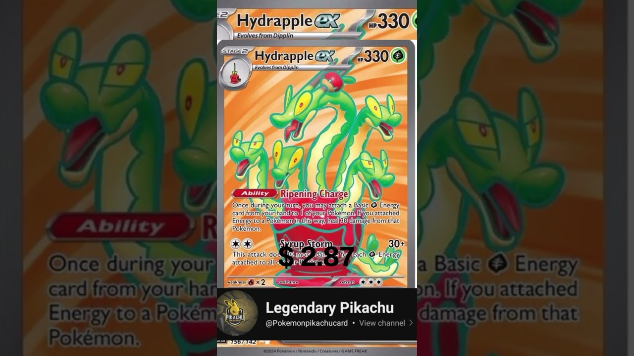 TOP RARE CARD HYDRAPPLE POKEMON #pokemon #vstaruniverse #tcgshorts #vstars #vmax #hydrapple #pok&eacute;mon