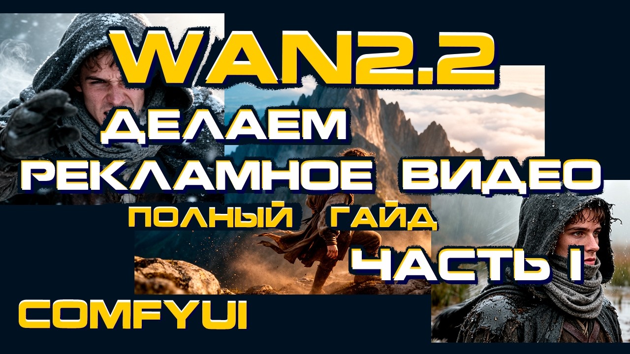 Делаем рекламное видео с Wan2.2 / Flux.2 / ComfyUI &ndash; Полный гайд + Озвучка / Workflow. ЧАСТЬ I