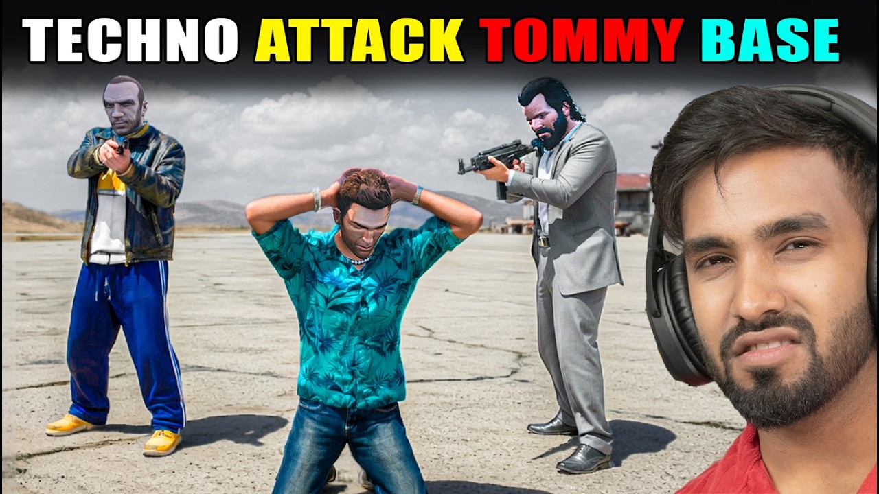 TECHNO GAMERZ ATTACK TOMMY BASE🔥NIKO BELLIC | WELCOME TO THE MOST EXPENSIVE CITY |GTA 5