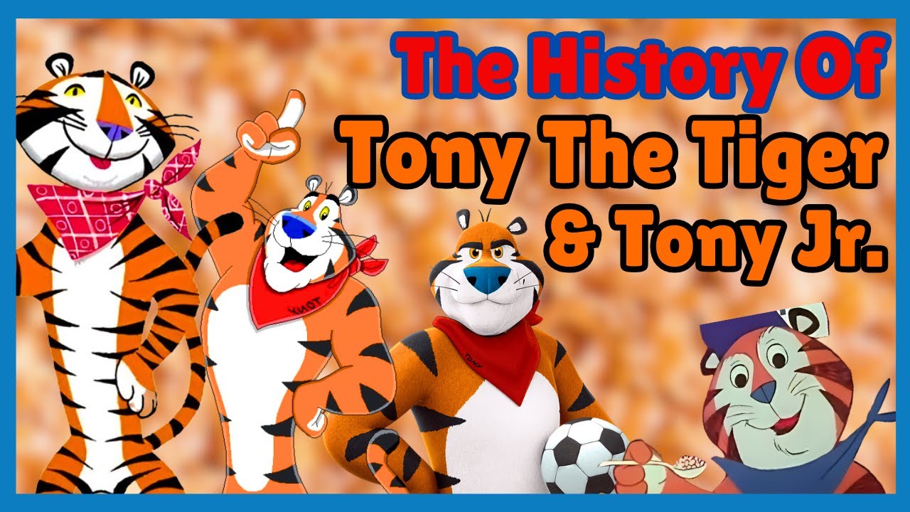 The History And Evolution Of Frosted Flakes' Mascot - Tony The Tiger AND Tony The Tiger Jr.