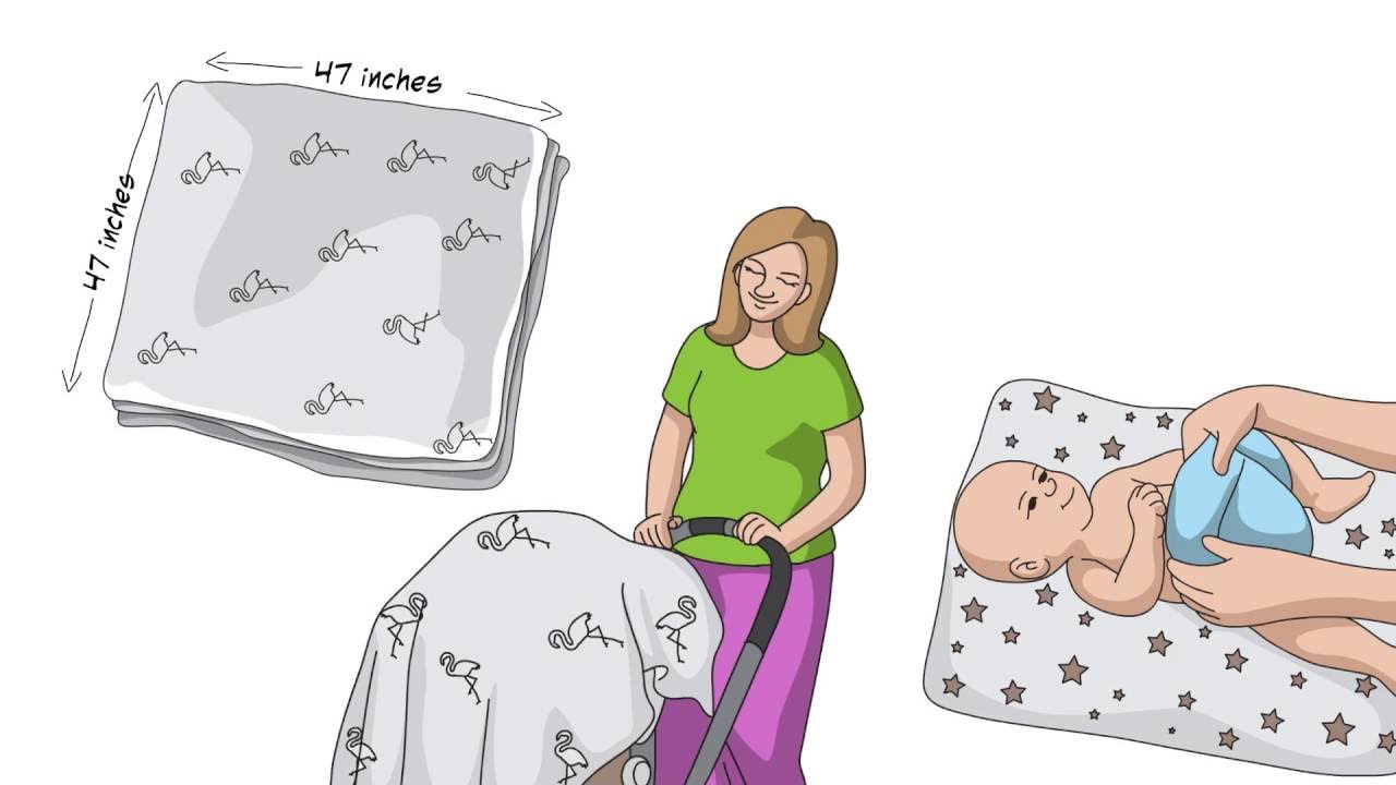 Funki Flamingo Swaddle Blankets