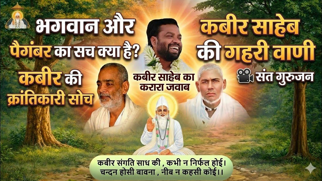 भगवान और पैगंबर का सच क्या है? कबीर की क्रांतिकारी सोचईश्वर एक है या पैगंबर? कबीर साहेब की गहरी वाणी