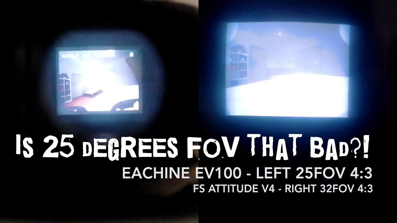 Eachine EV100 Goggles - FOV Comparisons - you be the judge