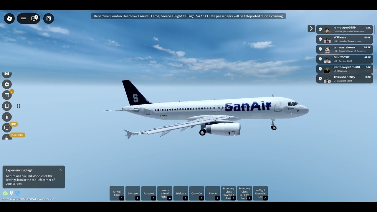We Are Landing At Leros,Greece #gamerroblox2743 #robloxgamer749 #roblox #sanair