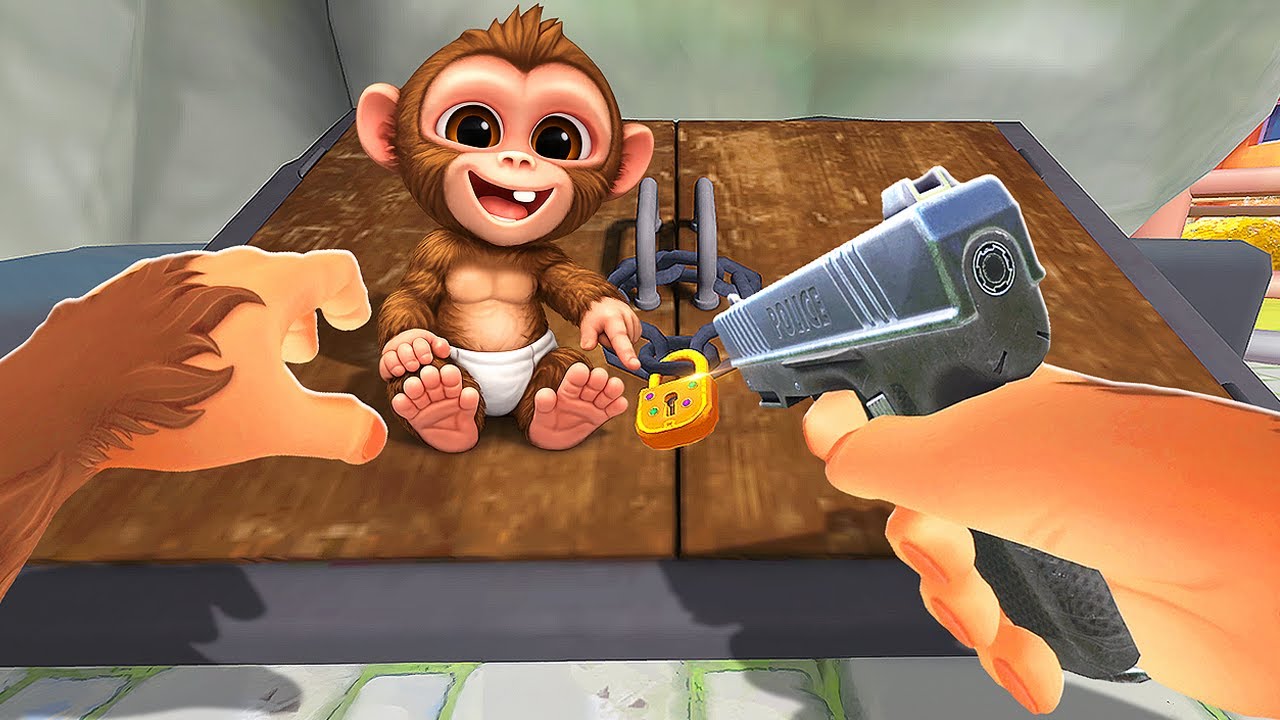 Monkey Tries to BREAK Into Secret Basement