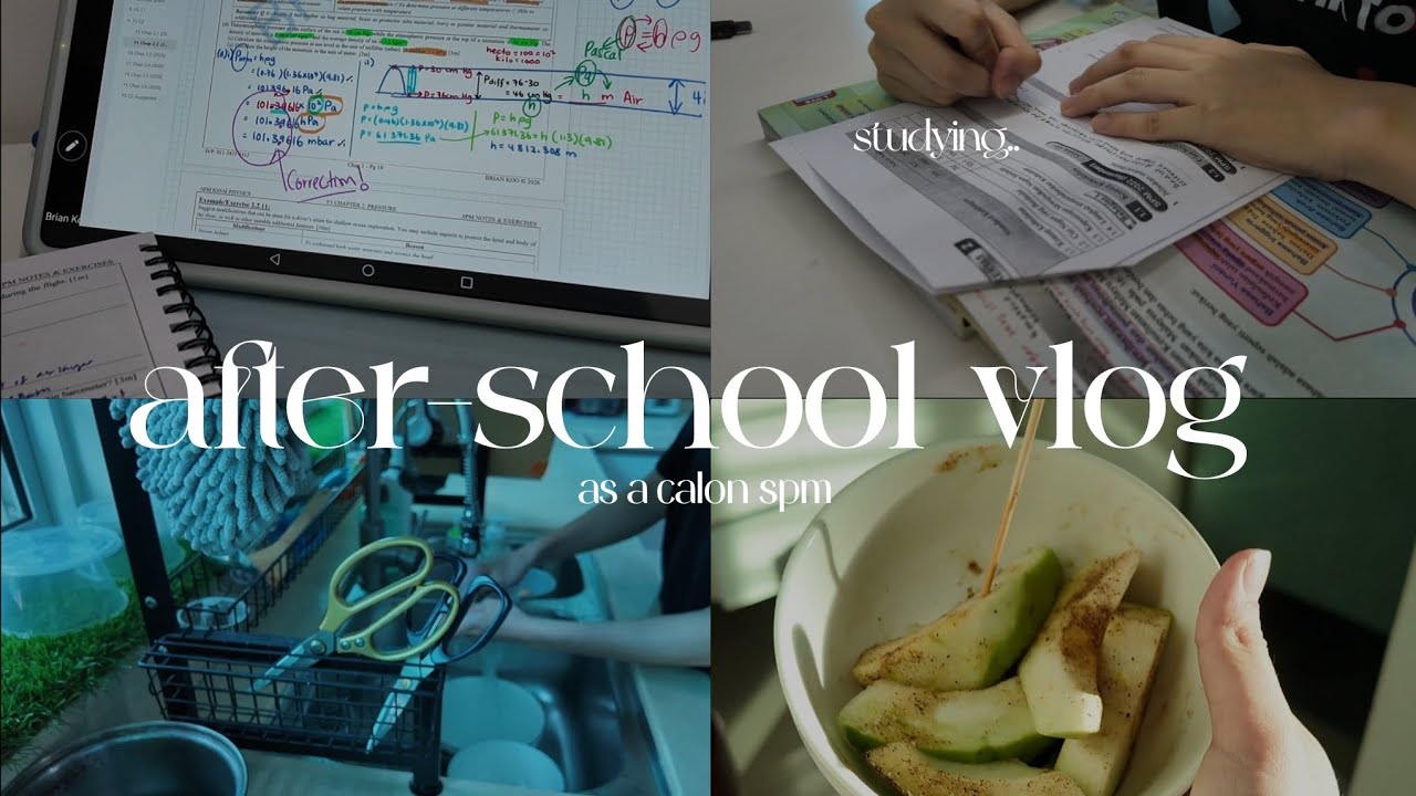 AFTER-SCHOOL VLOG as a spm calon 📖✏️ (no freedom..)