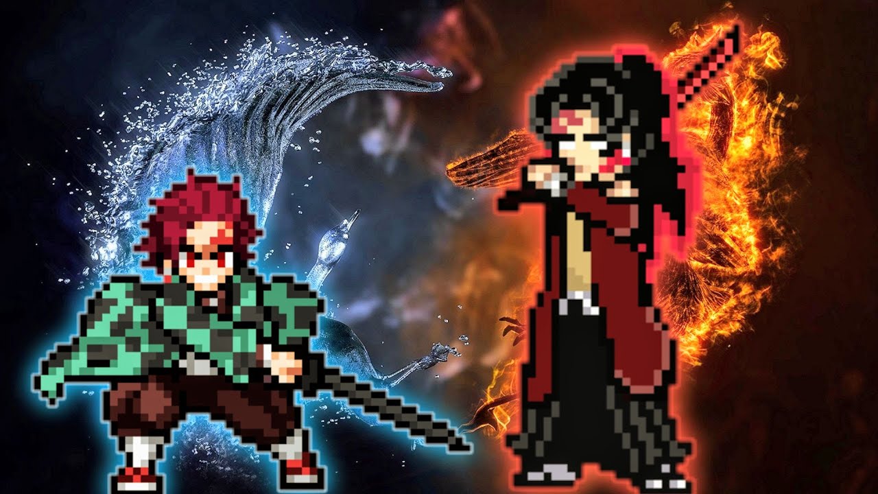 Chaos Tanjiro OP(All Form)(New) VS Yoriichi V2 OP in Jump Force Mugen