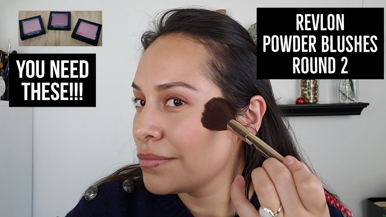 REVLON POWDER BLUSH - Very Berry + Naughty Nude - Pigmented + Easy to Use - You NEED These!!!!