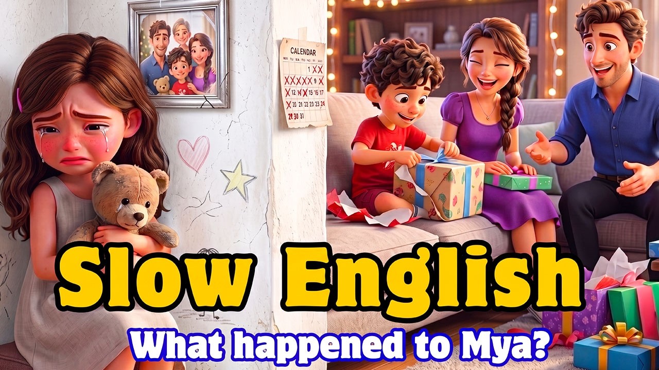 What Happened to Mya? 😢 The Sad Little Girl&rsquo;s Story 🏠 | Easy English Listening Practice (A2 Level)