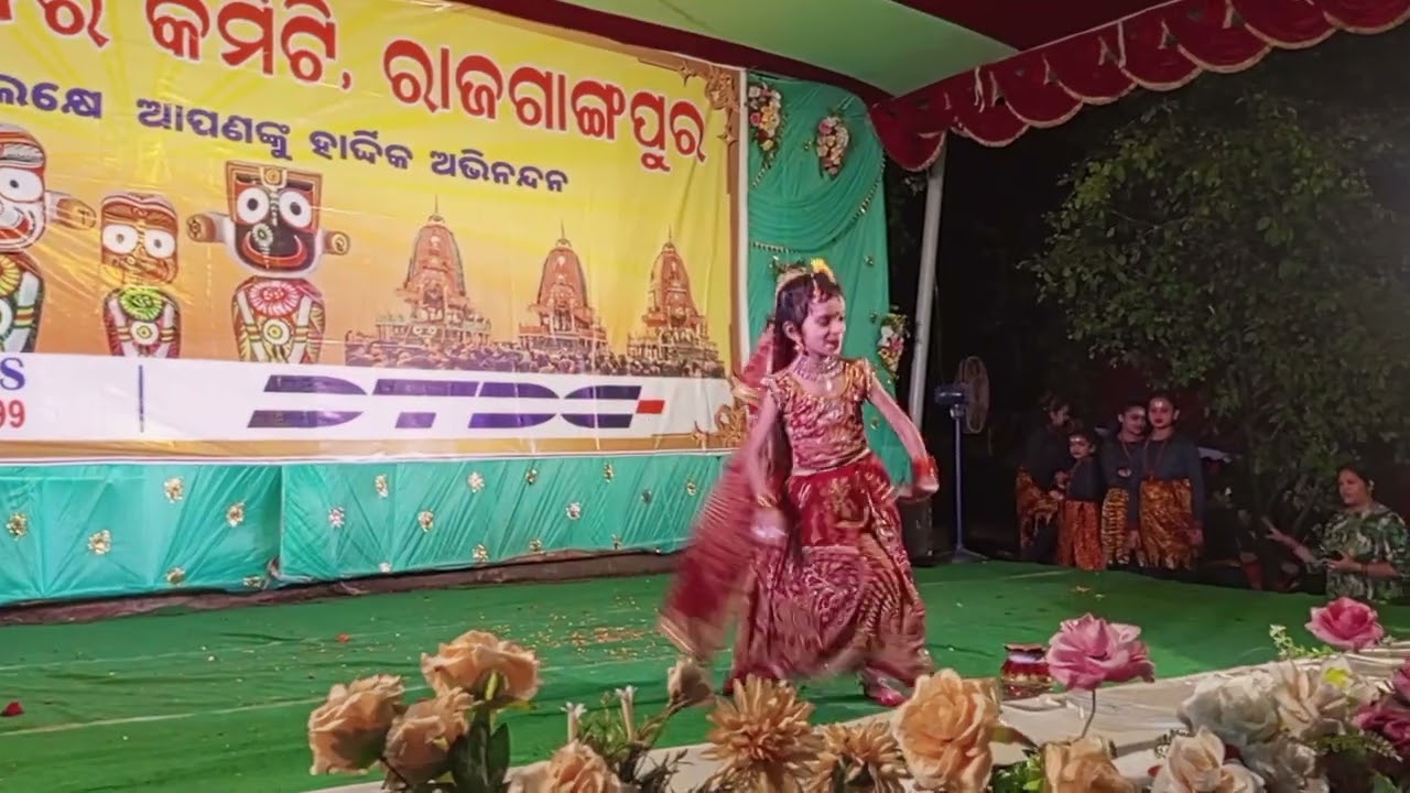 Ratha yatra festival dance program at-Rajgangpur