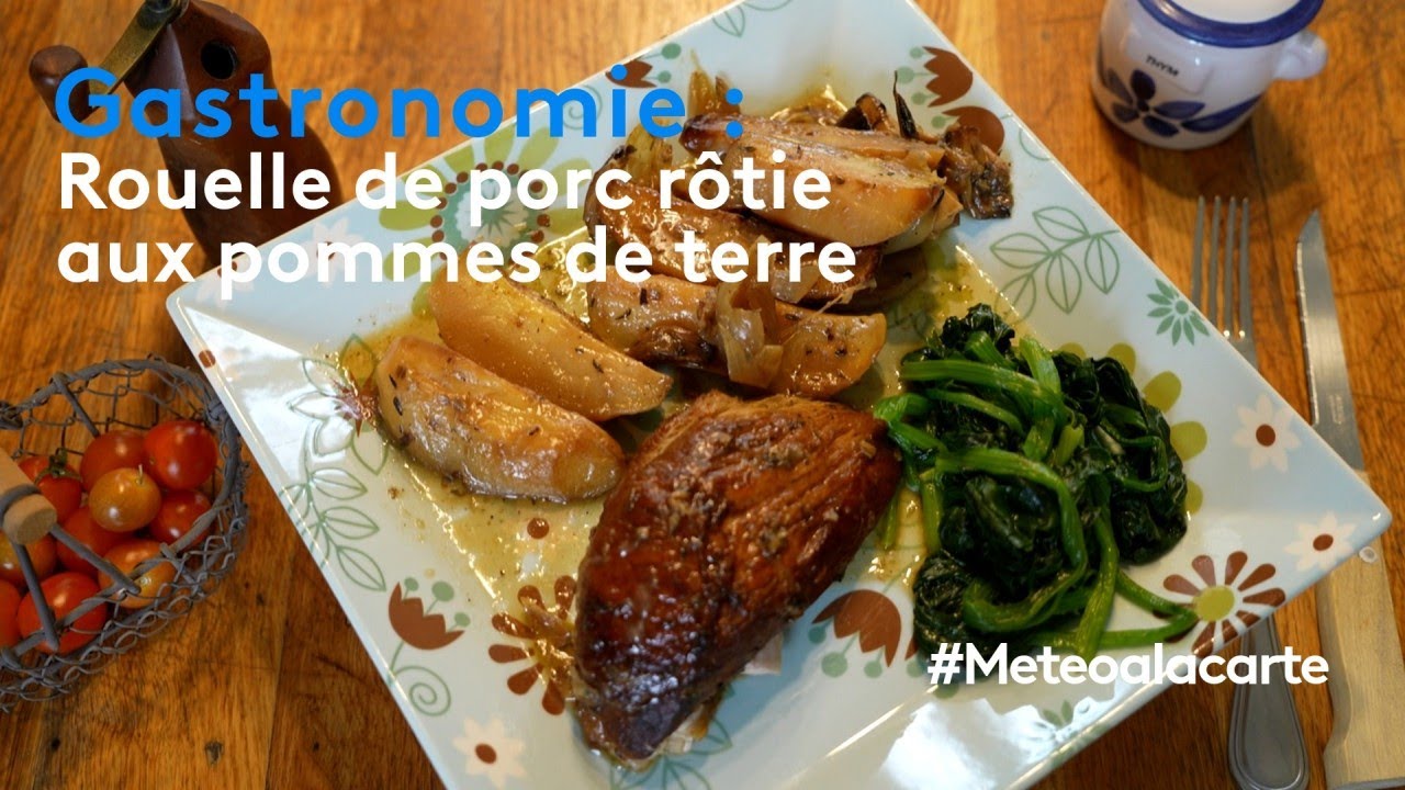 Gastronomie : rouelle de porc rôtie aux pommes de terre