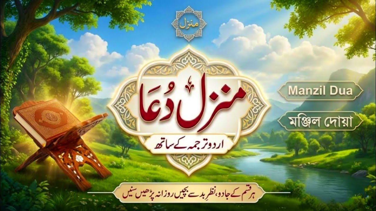 Manzil Dua with Urdu Translation | Every Problem Solution | Daily Recitation Urdu  Tarjuma | Ep 0044