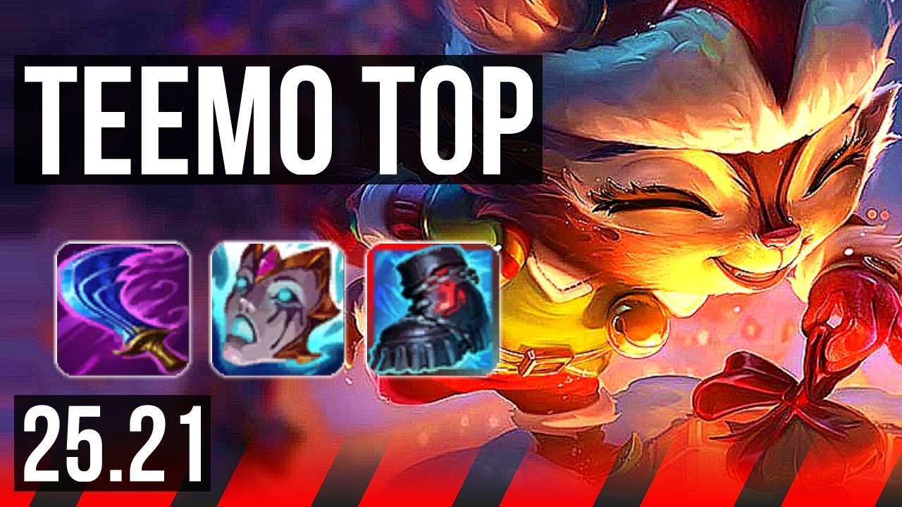 TEEMO vs MORDEKAISER (TOP) | 6/1/8, 1200+ games | NA Master | 25.21