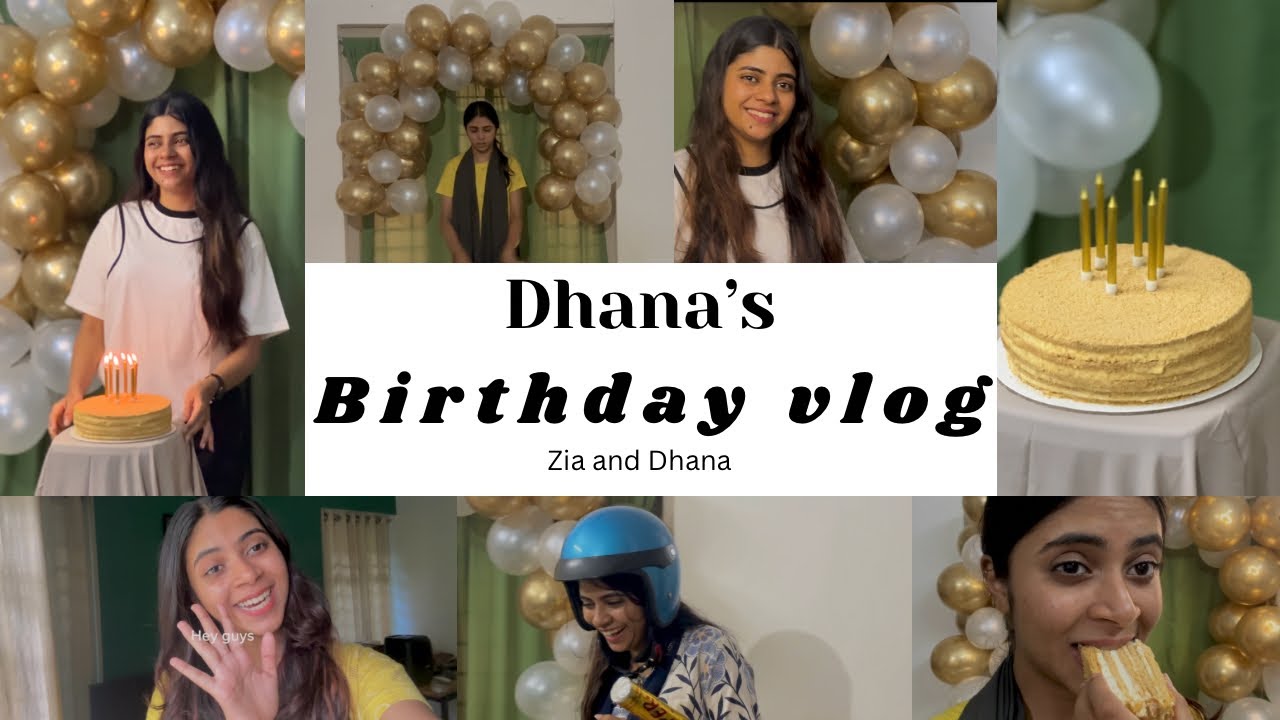 Oru kutty celebration | Dhana’s b’day | zia and dhana
