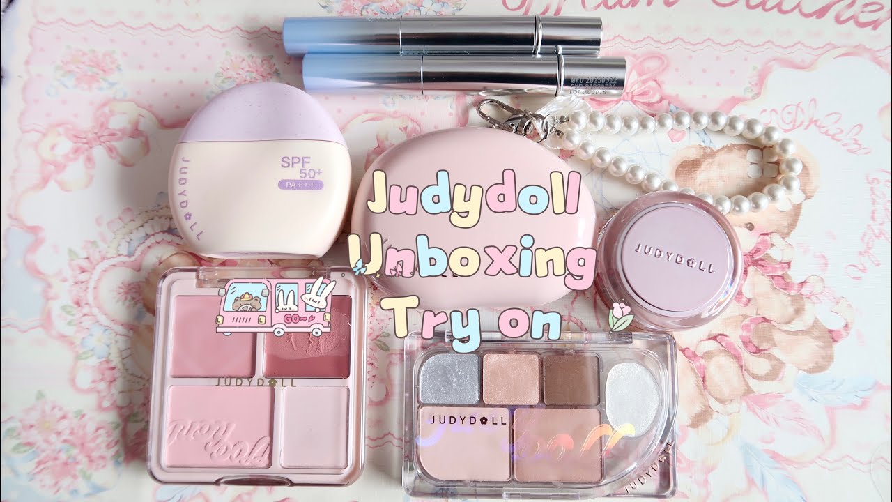 Judydoll ✿ chinese makeup unboxing, swatches and try on!