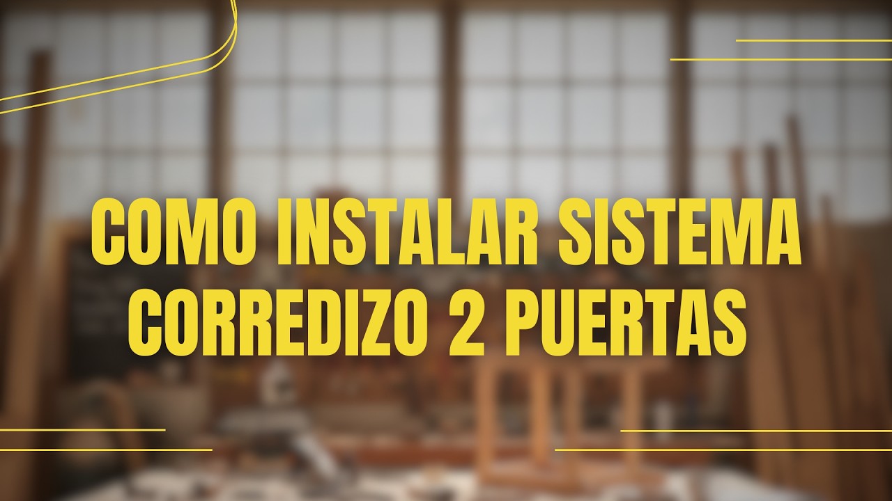 Como instalar sistema corredizo de 2 puertas y riel para closet