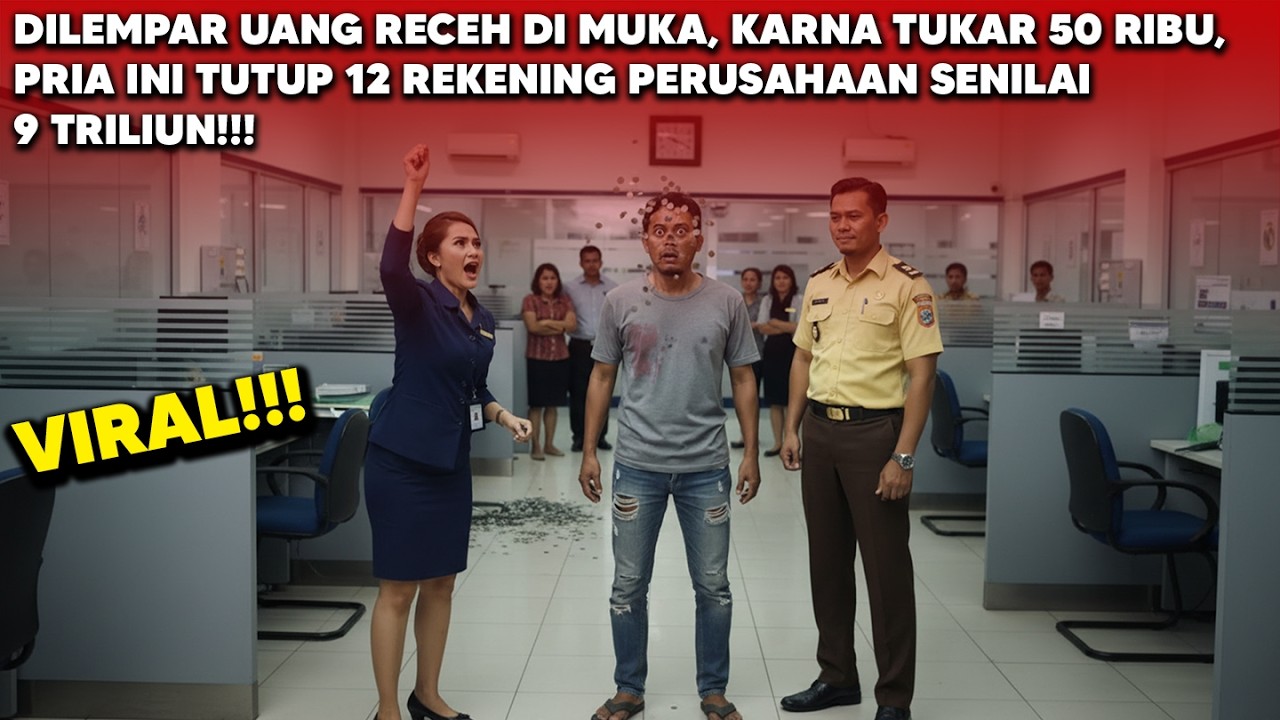 Di Lempar Receh Di Muka Karena Tukar 50 Ribu, Pria Ini Tutup 12 Rekening 9 Triliun Sekaligus!