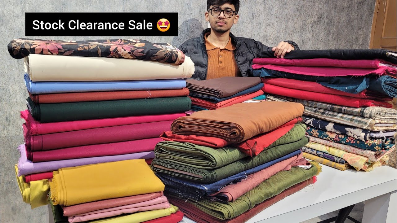 STOCK CLEARANCE SALE 🤩 RAMTEX Cotrise , Pashmina Silk , Luxury Fabric 🌹 #wintercollection #sale 