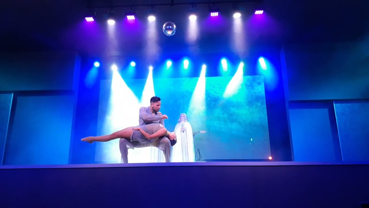 Part #2 of ABBA'S imitation show by Mexican  dancers in  Riu Emerald Bay Hotel in Mazatlán, Mexico