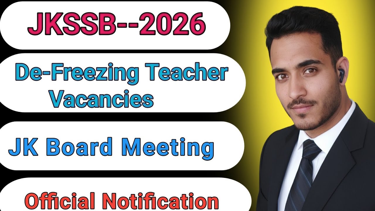 JKSSB Teacher Vacancies | Jkssb De-Freezing General line Teacher Vacancies #jkssb #jkssbjobs