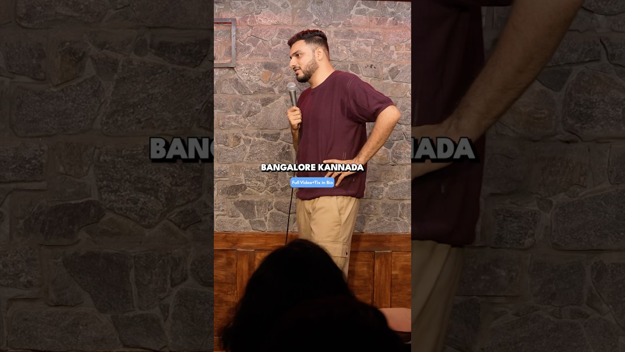 Kannada not enough in Bangalore! #standupcomedy #bangalore #bangaloretour #kannada #comedy