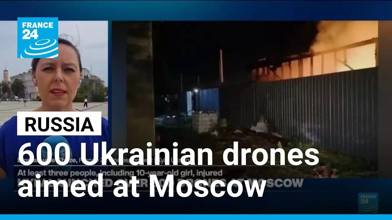 Ukraine launches over 600 drones at Moscow region &bull; FRANCE 24 English