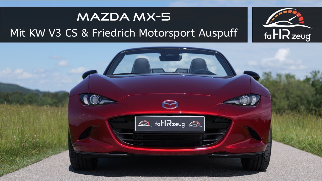 Mazda MX-5 (2024): Was kann der ND mit neuem Fahrwerk & Auspuff? KW V3 Clubsport / FMS / Track Mode