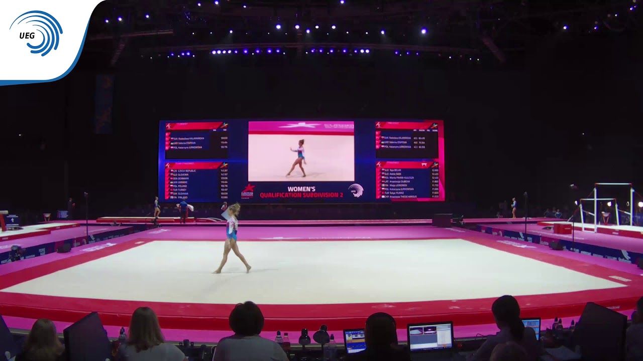 Katarzyna JURKOWSKA (POL) - 2018 Artistic Europeans, qualification floor