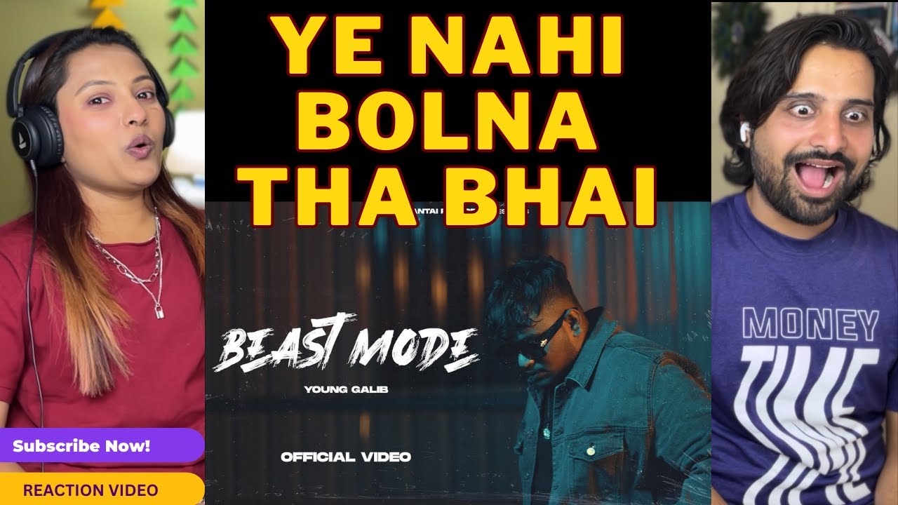 REACTION YOUNG GALIB - Beast Mode |  Bantai Records @FunkieCoupleReact