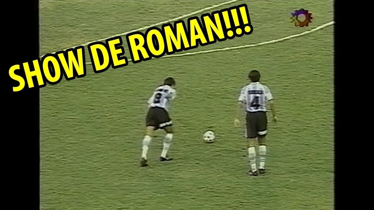 Roman Riquelme bailando a Inglaterra con 18 años (Mundial 1997)