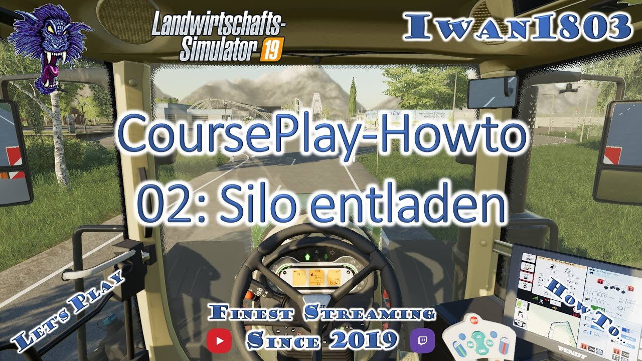 🚜 LS19-Howto CoursePlay 02: Silo entladen