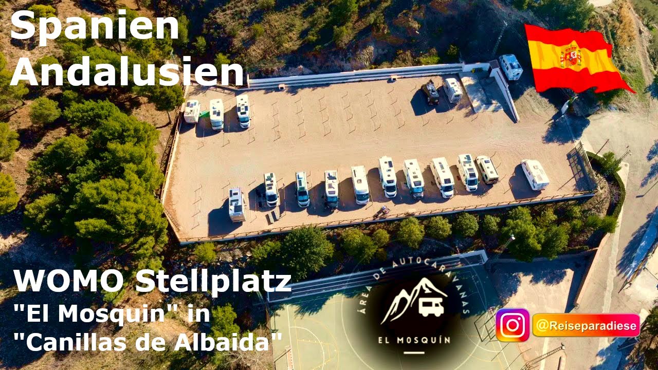 Südspanien, Andalusien m.d. WOMO, Stellplatz, Area de Autocaravanas El Mosquin, Naturpark Tejeda