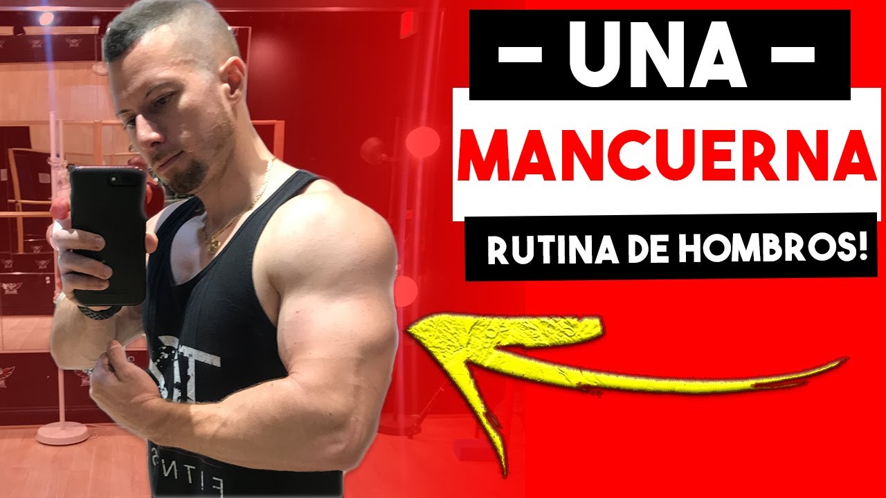 Rutina de Hombros con UNA MANCUERNA (GANAR MASA MUSCULAR) | Ejercicios con UNA MANCUERNA (EN CASA)