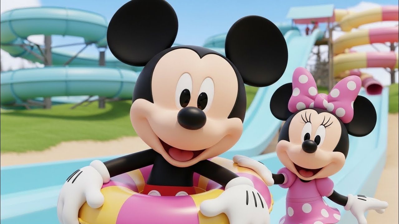 Mickey Mouse Water Park Adventure with Friends | Fun Cartoon for Kids