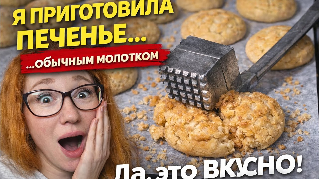Я сделала печенье МОЛОТКОМ 😱🍪 | Hammer Cookies