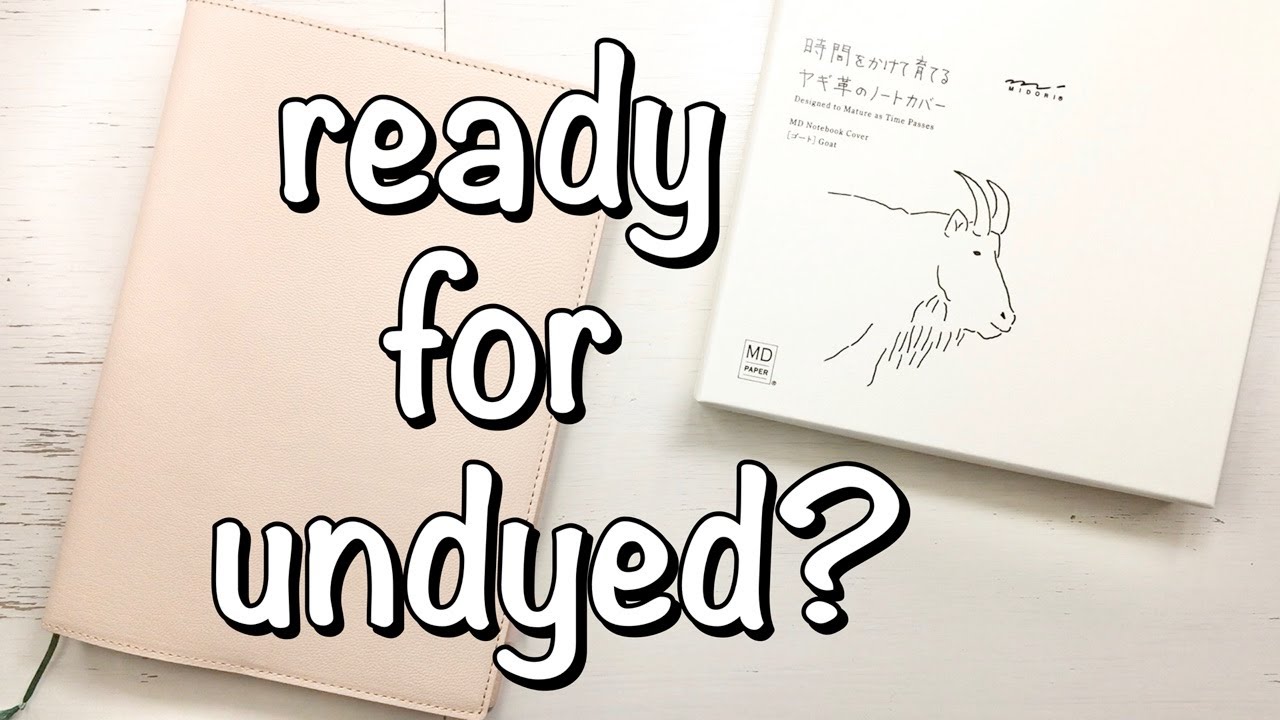 Unboxing my first undyed cover - Midori goat leather cover in A5