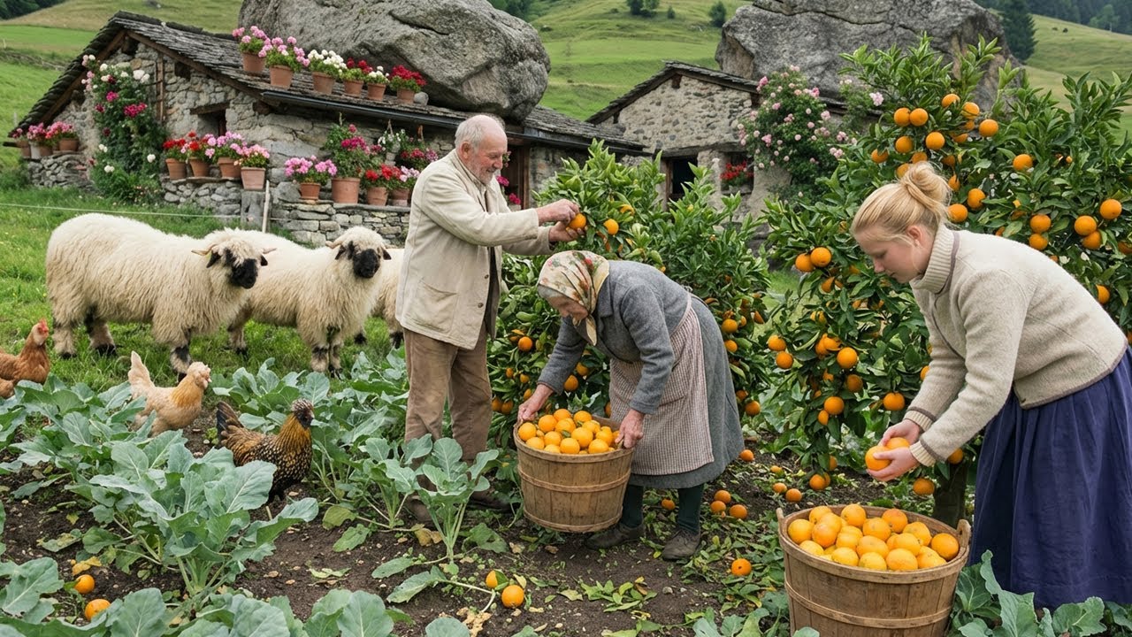 Life in the countryside garden - This is a great way to grow and harvest fruits - Farm fresh