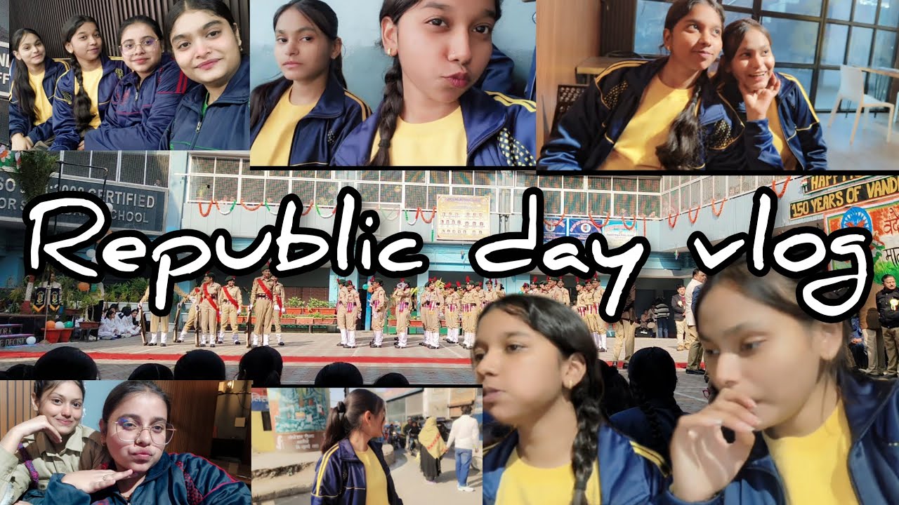 Republic day vlog | school time memories ♥️ | class 11 students | 26th January 