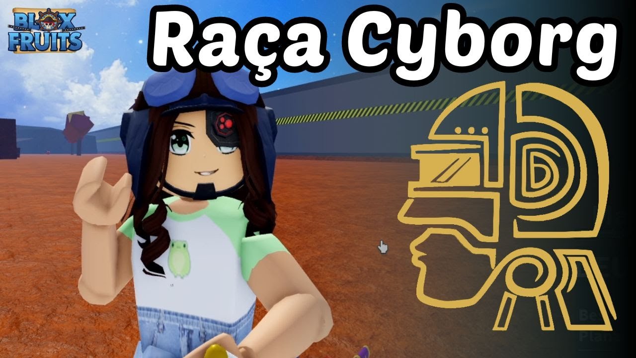 PEGUEI a RAÇA CYBORG BLOX FRUITS 🤩