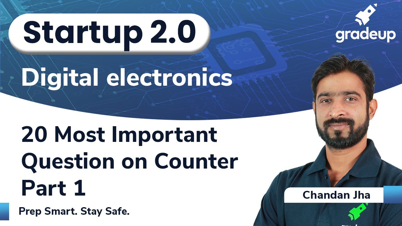 20 самых важных вопросов по Counter | Часть 1 | Цифровая электроника | Стартап 2.0 | Экзамен GATE