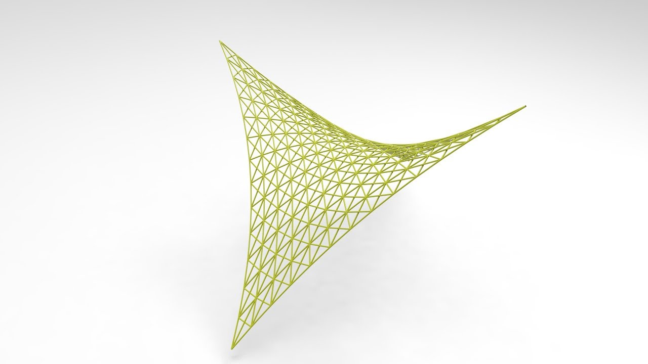 Grasshopper tutorial, Exploring diagonal grid surface