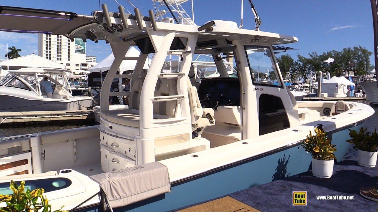2021 Solace 345 Motor Boat Walkaround Tour - 2020 Fort Lauderdale Boat Show