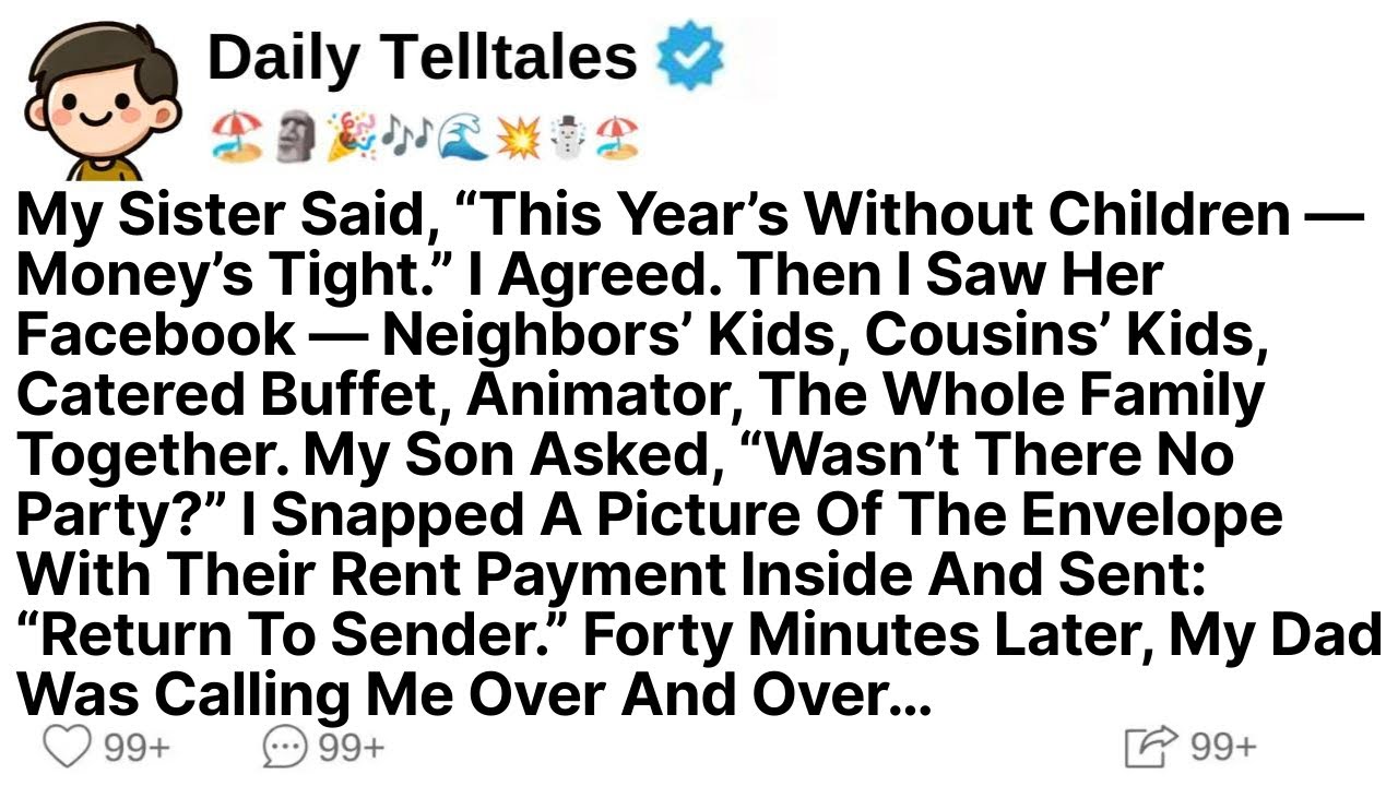 My Sister Said, “This Year’s Without Children — Money’s Tight.” I Agreed. Then I Saw Her Facebook..